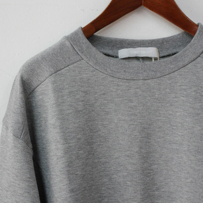 homspun コットン100% 裏毛スウェット homspun ホームスパン コンパクトリッチ裏毛スウェット #TOP
