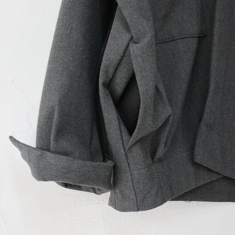 amne アンヌ　DRAPEY cardigan #チャコール、ブラック　【送料無料】