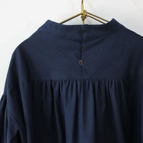 ASEEDONCLOUD アシードンクラウド　Polar night cotton Hyouryushi smock blouse #INDIGO 【送料無料】