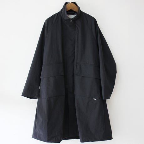 amne アンヌ　ナイロンオックスカバードコート　NYLON OX covered coat #オリーブ、ブラック