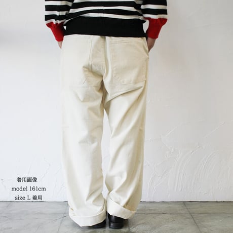 homspun ホームスパン　10ozデニムペインターパンツ　#生成り、ブルー