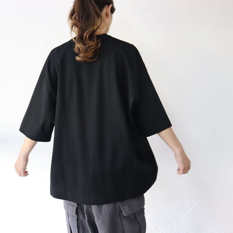 TRAVAIL MANUEL トラバイユマニュアル　コンパクト天竺6分袖Tシャツ