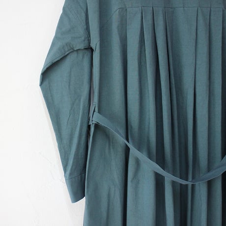 MAGALI マガリ　天日干しコットンタックワンピース　#モス、マスタード、グレープ