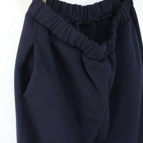 maomade マオメイド　カシミアブレンドやわらかライトメルトンパンツ　#ネイビー、ブラック