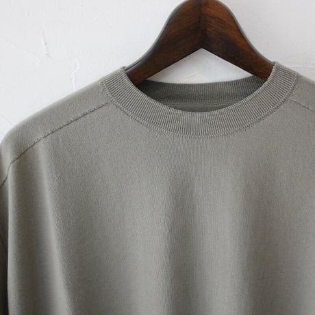 **またまたまた再入荷** LinenYa リネンヤ　as it is.　コットンクルーネック半袖ニット