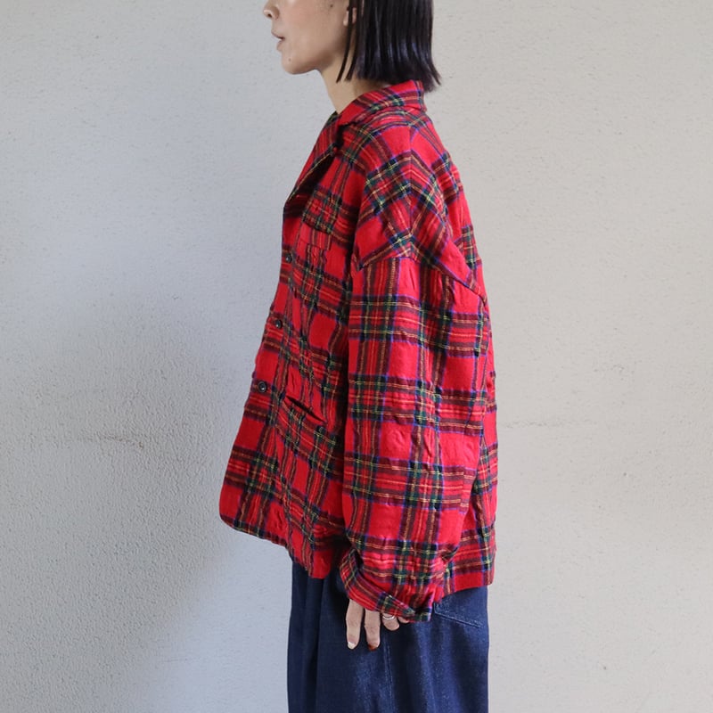 atelier naruse アトリエナルセ ウールコットンタータンチェック