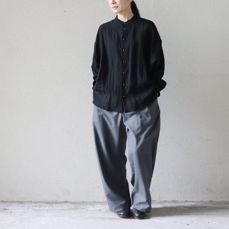 SUSURI ススリ　ハルシャツ　＃off white , black　【送料無料】