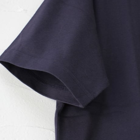 amne アンヌ　Tシャツ　ブティック柄半袖Tシャツ　#ホワイト、セージ、ネイビー