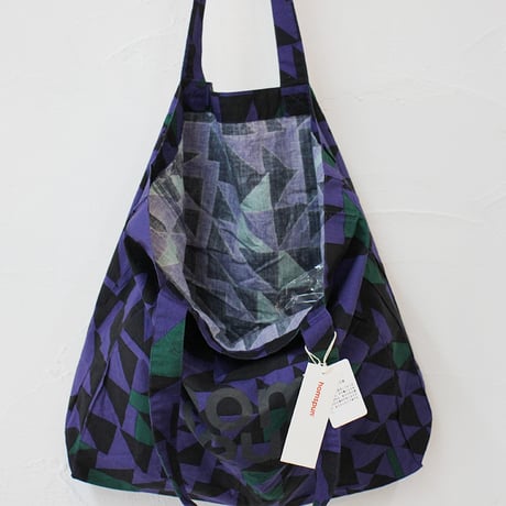 homspun ホームスパン　ロゴプリントBAG　#ピンクｘサックス、レッドｘブラウン、ネイビーｘブラック