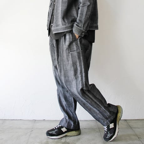 FUNSET OF ART ファンセットオブアート　シャドーデニムニッカークライミングパンツ　#black