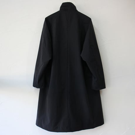 amne アンヌ　NYLON covered coat　カバーコート #ブラック　【送料無料】