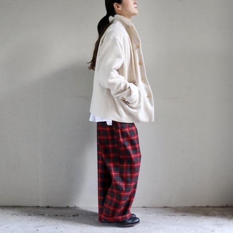 ASEEDONCLOUD アシードンクラウド　Foggy wool Sankayo jacket #off white 【送料無料】
