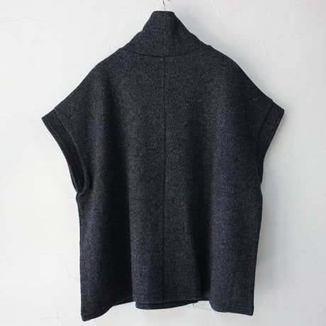 **TOPネイビーのみ再入荷** LinenYa リネンヤ　ハイネックニットベスト　#TOPネイビー、ネイビー、ブラウン　【送料無料】