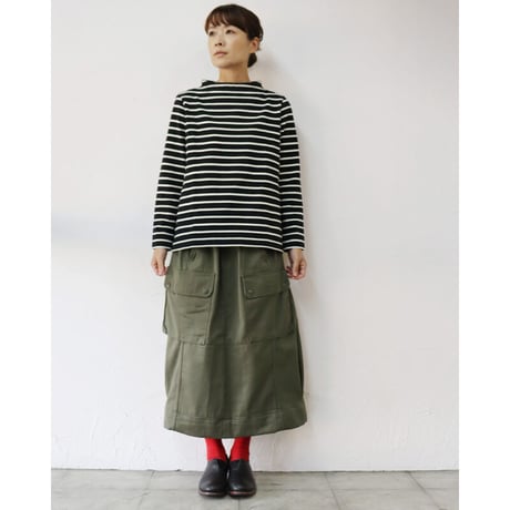 ARTE POVERA アルテポーヴェラ　フランスカーゴパンツ RE-スカート ＃オリーブMIX