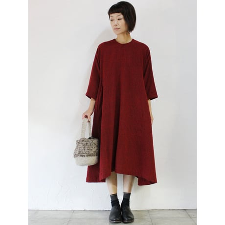 **ラスト一点再入荷**susuri ススリ　フリッパーワンピース　♯red　【送料無料】
