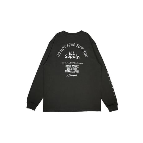 LETTER LOGO TEAM LONG TEE / SUMI BLACK