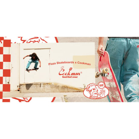 PIZZA X COOKMAN EMOJI BAGGY CORDUROY PANTS / BLACK