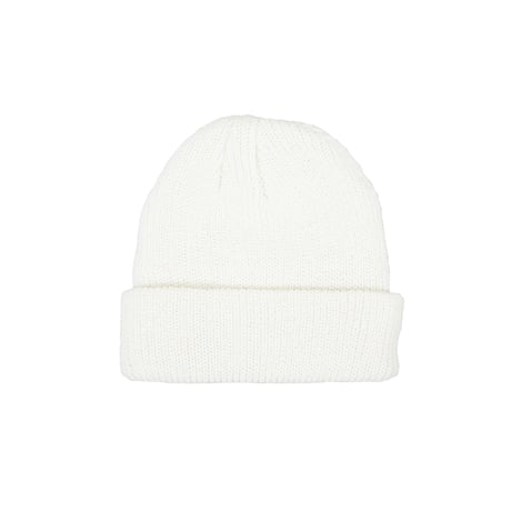 SHALLOW KNIT CAP / WHITE