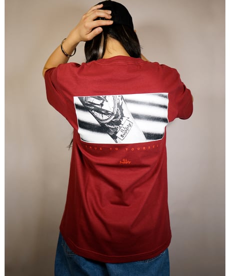 ILLSupply TATTOOING TEE / BURGUNDY