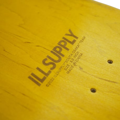 ILLSUPPLY REPEAT OUTLINE LOGO OG DECK / 8.0"