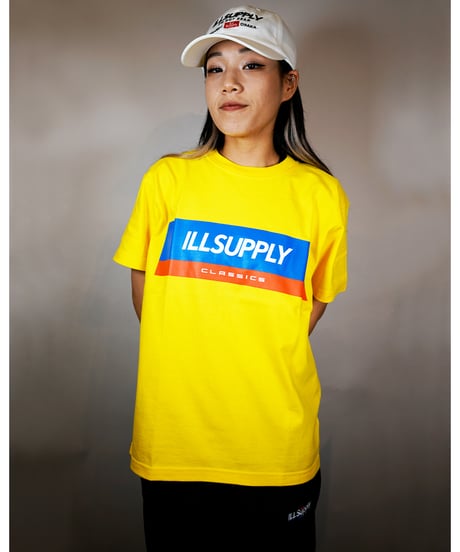 CLASSIC TRICOLORE COLOR TEE / YELLOW