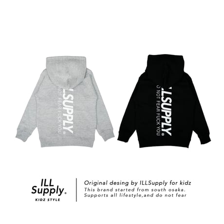 DO NOT FEAR KIDS HOODIE / GRAY