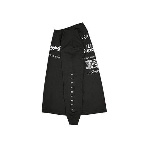 LETTER LOGO TEAM LONG TEE / SUMI BLACK