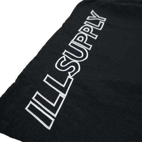 VERTICAL LOGO SWIM SHORTS / BLACK