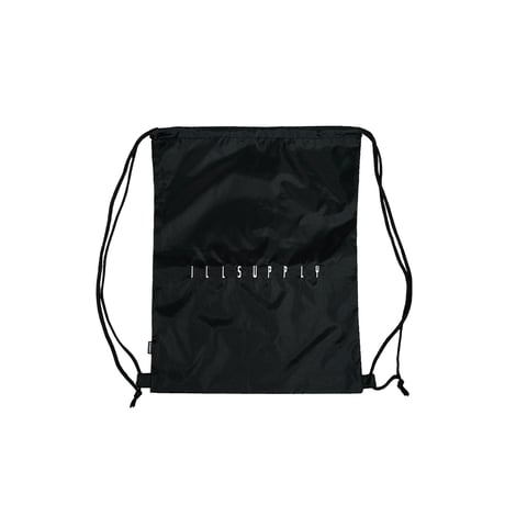 NYLON KNAPSACK BACKPACK / BLACK