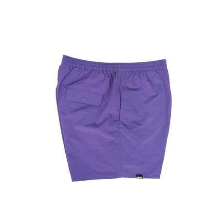VERTICAL LOGO SWIM SHORTS / PURPLE