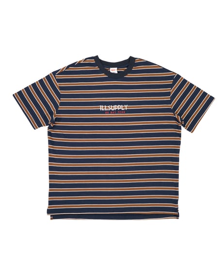 STRIPE BOARDER TEE / NAVY