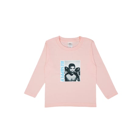 SMILE BOXER KIDS LONG TEE / PINK