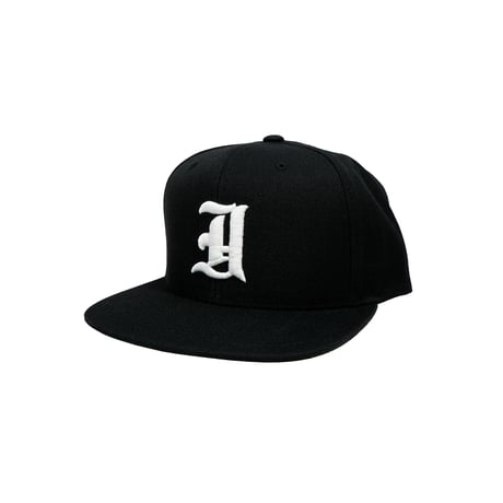 OLD ENGLISH SNAPBACK CAP / BLACK