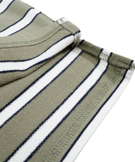 STRIPE BOARDER TEE / KHAKI