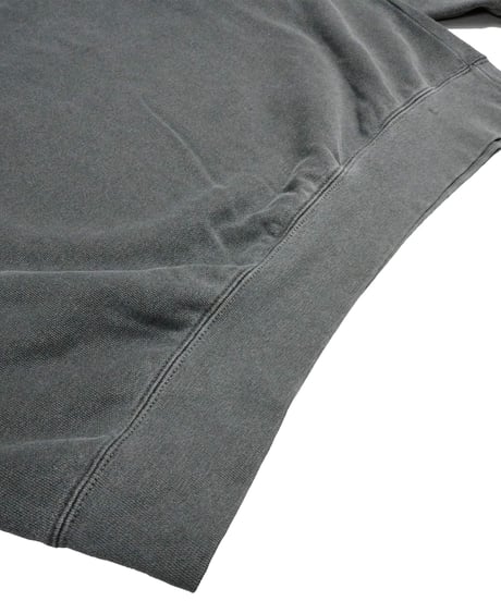 LETTER LOGO GARMENT DYE SWEATSHIRTS / BLACK