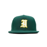 DOUBLE OLD ENGLISH SNAPBACK CAP / DARK GREEN