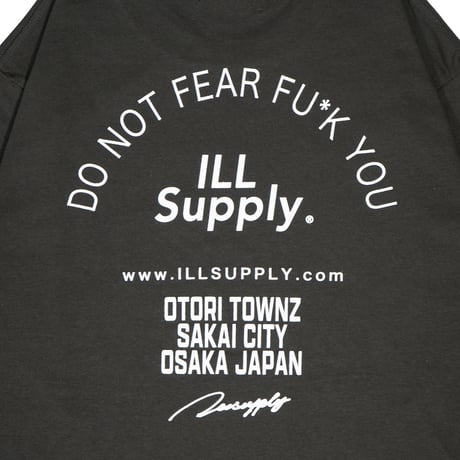 LETTER LOGO TEAM LONG TEE / SUMI BLACK