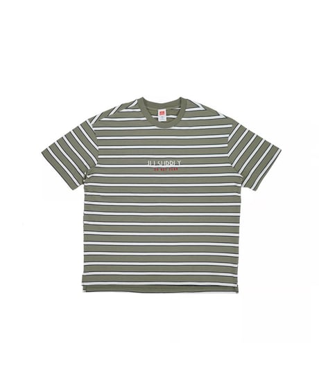 STRIPE BOARDER TEE / KHAKI