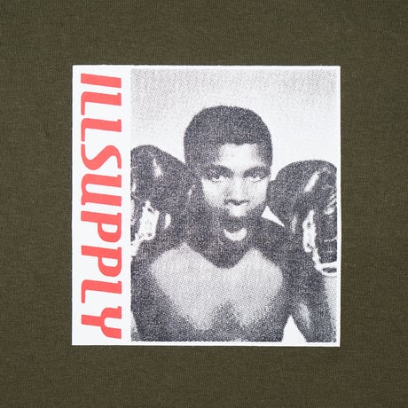 SMILE BOXER KIDS LONG TEE / OLIVE
