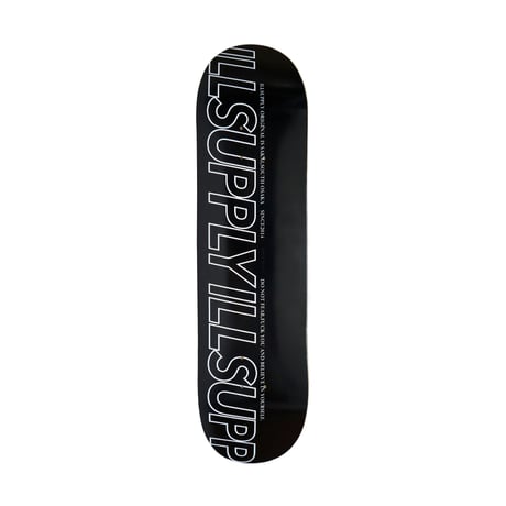 ILLSUPPLY REPEAT OUTLINE LOGO OG DECK / 8.0"