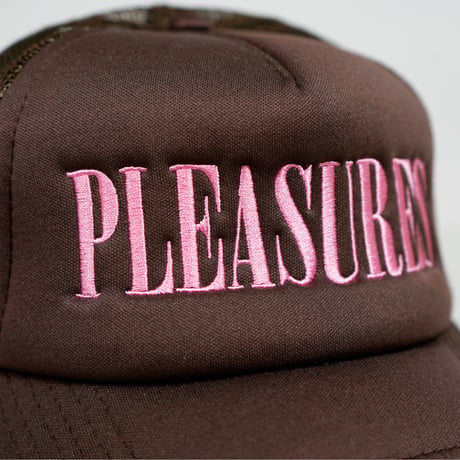 PLEASURES LITHIUM TRUCKER MESH CAP / BROWN