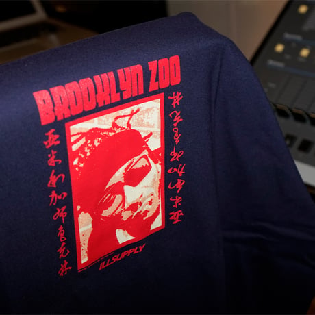 O.D.B. BROOKLYN ZOO OVERSIZE TEE / NAVY