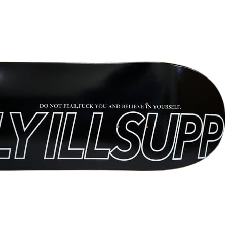 ILLSUPPLY REPEAT OUTLINE LOGO OG DECK / 8.0"