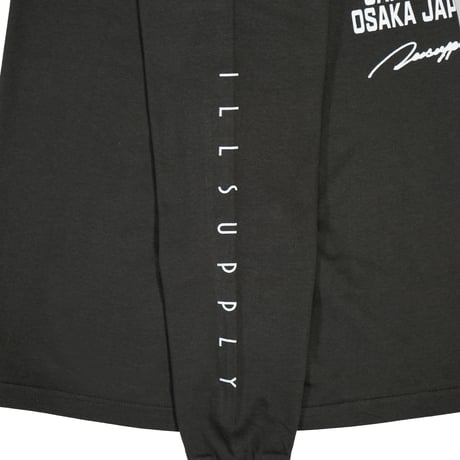 LETTER LOGO TEAM LONG TEE / SUMI BLACK