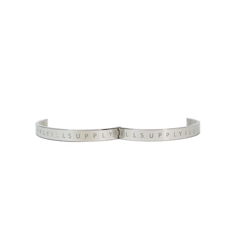 ILLSUPPLY STAINLESS BANGLE / SILVER