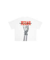 BROKEN BONES DROP SHOULDER TEE / WHITE