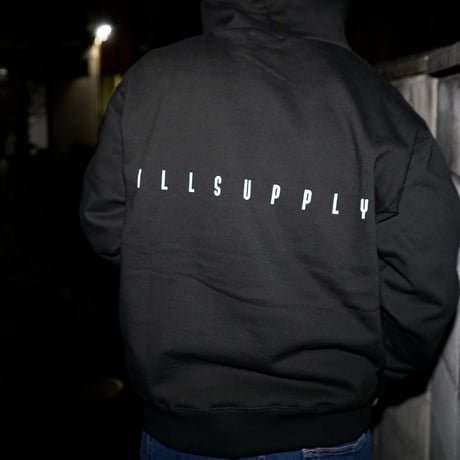 ILLSUPPLY TWO ICONS HOODIE / BLACK
