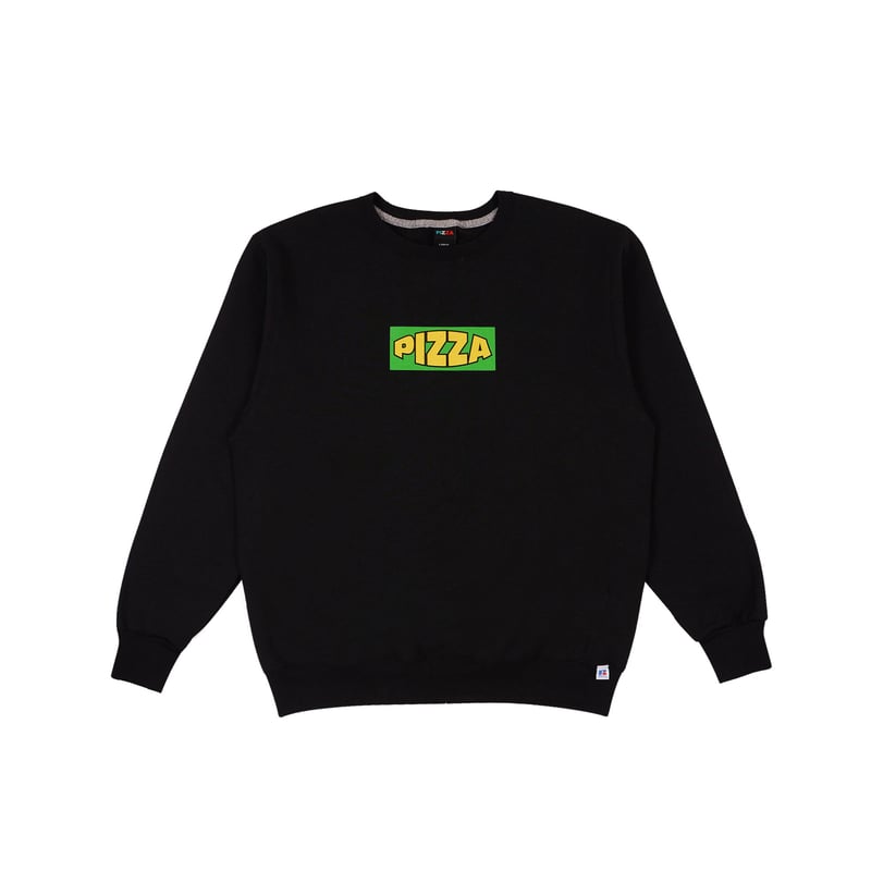 新品 PIZZA SALE CREWNECK トレーナー BLACK スウェット-