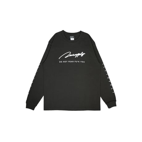 LETTER LOGO TEAM LONG TEE / SUMI BLACK