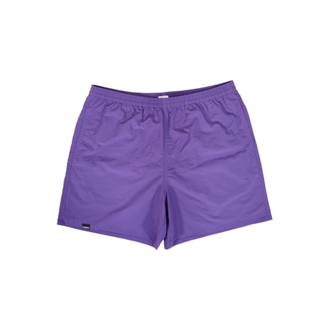 VERTICAL LOGO SWIM SHORTS / PURPLE